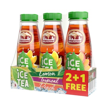 شاي مثلج بلدنا – عبوة ترويجية 360 مل × 3 قطع