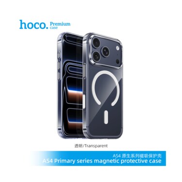 Hoco iPhone17 Pro Magnetic Protective Case AS4 Clear Transparent