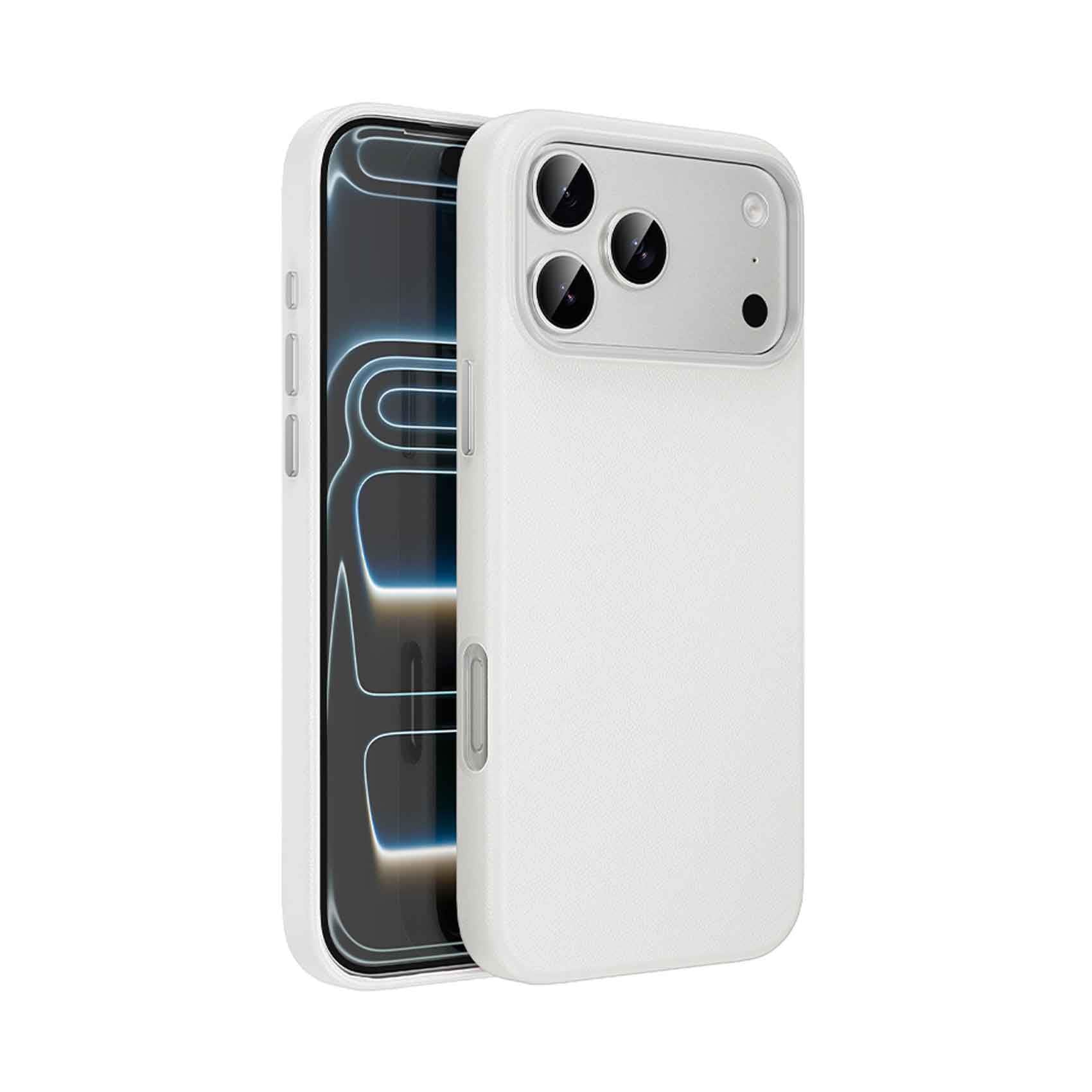 Hoco DG29 Leather Protective Case iPhone 17 Pro Light Gray