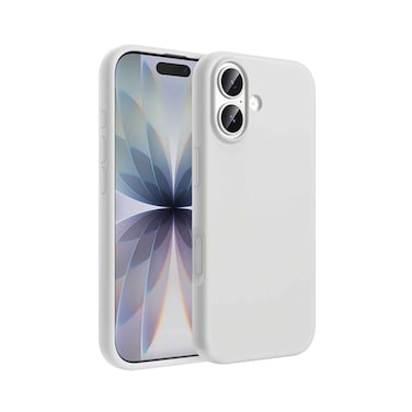 غطاء سيليكون مقاوم للبصمات Hoco DG30 لـ iPhone 17 رمادي فاتح