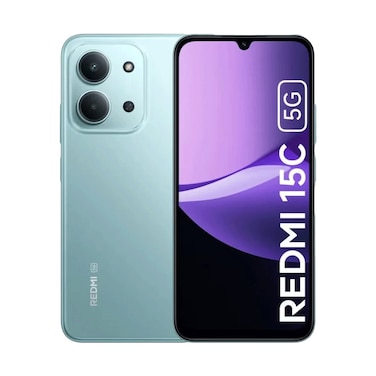 Redmi Smartphone 15C 5G 8GB RAM 256GB Storage Mint Green