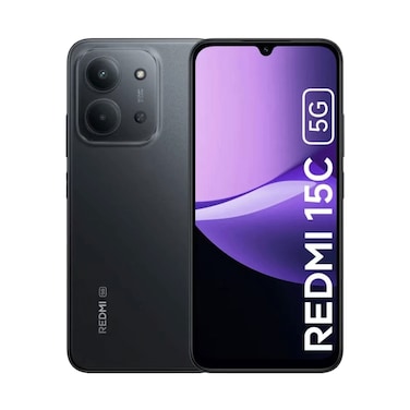 Redmi Smartphone 15C 5G 8GB RAM 256GB Storage Midnight Black