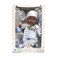 JC Toys Berenguer Boutique 15 Inches Realistic Soft Body Baby Doll Open &amp; Close Eyes Set Blue