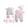 JC Toys Berenguer Boutique 15 Inches Realistic Soft Body Baby Doll Open &amp; Close Eyes Set Pink