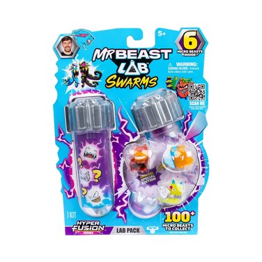 شخصيات مصغرة MrBeast Lab Swarms الموسم الثالث +5 سنوات، 6 قطع