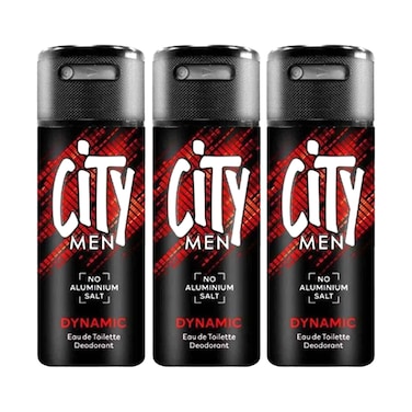 مزيل عرق سيتي مان ديناميك ١٥٠ مل × ٣ قطع