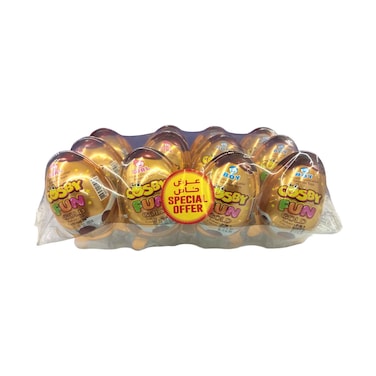 Cosby Fun Gold Cholate Egg With Surprise Toys For Girl &amp; Boy 20gx12 Pieces