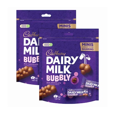 Cadbury Dairy Milk Bubbly Mini bag Milk Chocolate 156gx2 Pieces