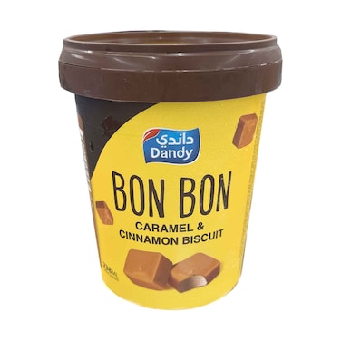 Dandy Ice Cream Bon Bon Caramel &amp; Cinnamon Biscuit 238ml