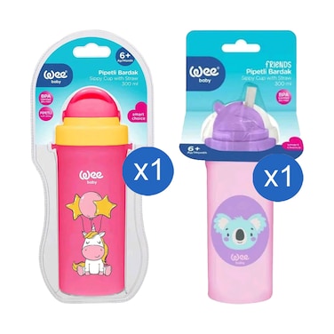 كوب شرب وي بسعة 300 مل + كوب شرب وي بيبي فريندز بسعة 300 مل