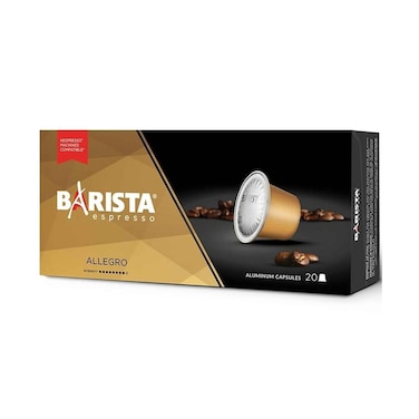 Barista Espresso Allegro Aluminum Capsules  6gx20 Pieces