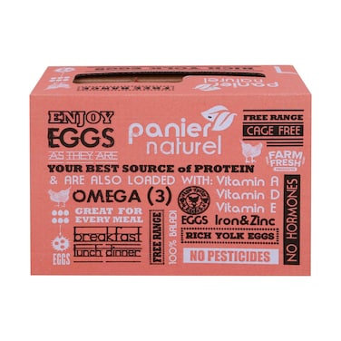 Panier Naturel Free Range Egg Rich Yolk 6 Pieces