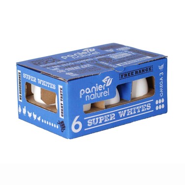 Panier Naturel Free Range Egg Super White 6 Pieces