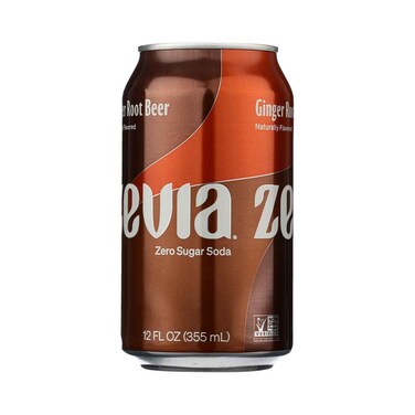 Zevia Ginger Root Beer Zero Sugar Beer 355ml