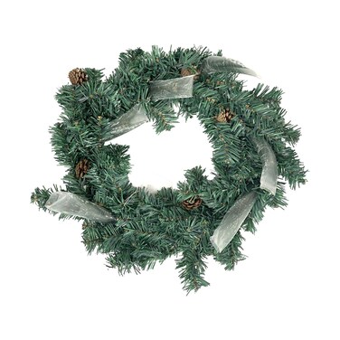 Pvc Wreath With Pine Ndls 45cm Tips 90