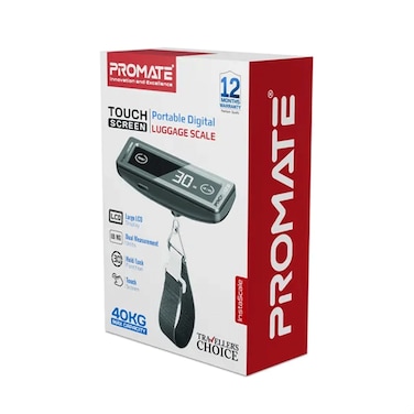 Promate Digital Luggage Scale LCD Touch Screen