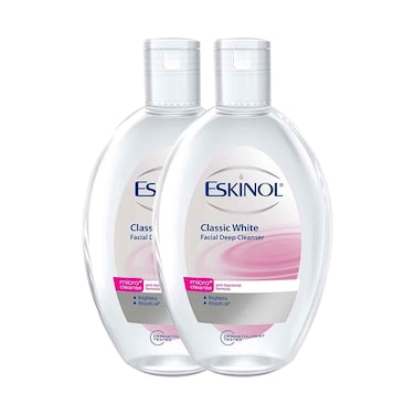 منظف الوجه العميق الكلاسيكي الأبيض، تشكيلة متنوعة، ٢٢٥ مل × قطعتين