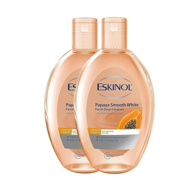 Eskinol Papaya Smooth White Facial Deep Cleanser 225mlx2 Pieces