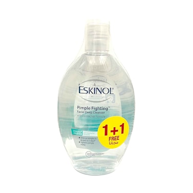 Eskinol Pimple Fighting Facial Deep Cleanser 225mlx2 Pieces