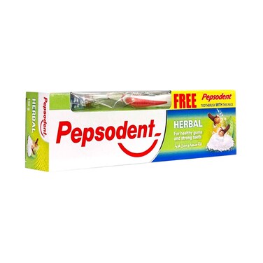 Pepsodent Toothpste Herbal + Toothbrush 150g