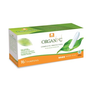 Organyc Cotton Tampons Super Plus 16 Pieces