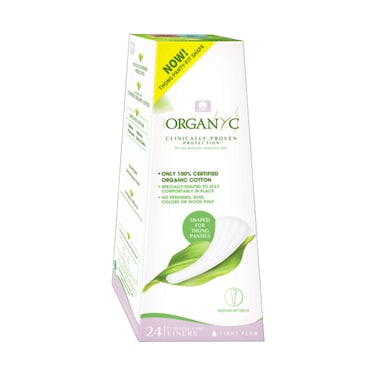 Organyc Cotton Panty Liners Light Flow 24 Pieces
