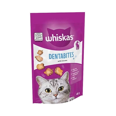 Whiskas DentaBites Chicken Cat Treats 40g