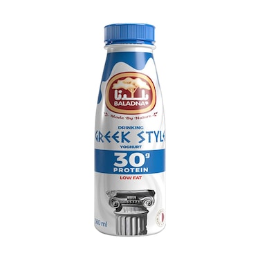 Baladna Plain Low Fat Greek Yoghurt Drink 360ml