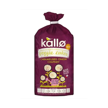 Kallo Veggie Cakes Caramelized Onion Chutney Rice Cakes 122g