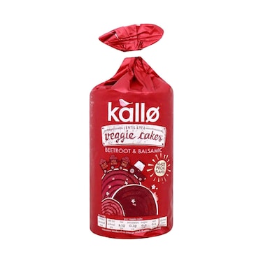 Kallo Veggie Cakes Beetroot &amp; Balsamic 122g