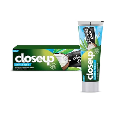 Close Up Toothpaste White Fresh With Charcoal &amp; Coconut 75ml