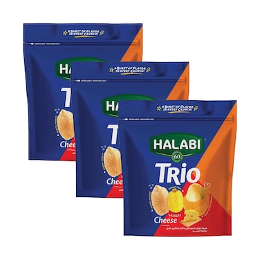 Halabi Trio Nuts With Cheese 150gx3 Pieces