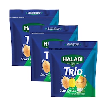 Halabi Trio Mix Sour Cream 150gx3 Pieces