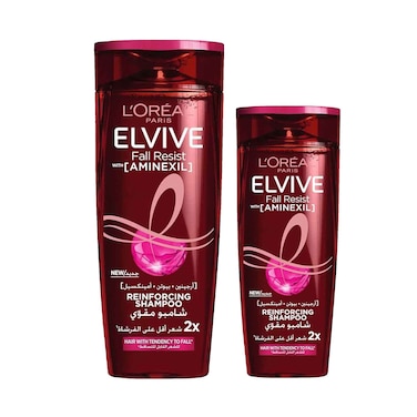 L'Oreal Elvive Fall Resist With Aminexil Reinforcement Shampoo 400ml+200ml