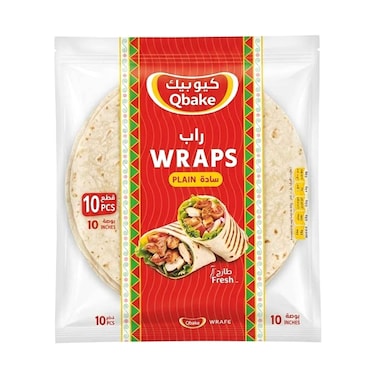 Qbake Plain Wraps 10Inch, 600g