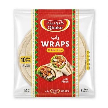 Qbake Plain Wraps 8Inch, 400g