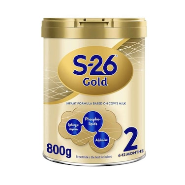 تركيبة إس-26 جولد للمرحلة الثانية للأطفال من عمر 6 إلى 12 شهرًا، 800 غرام