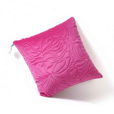 Rankoussi Quilted Cushion Pink Color 45cmx45cm