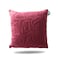 Rankoussi Quilted Cushion Maroon Color 45cmx45cm