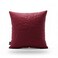 Rankoussi Quilted Cushion Maroon Color 45cmx45cm