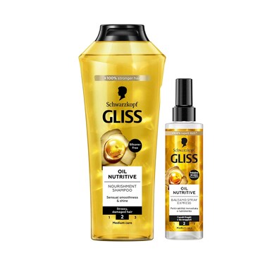 Gliss Schwarzkopf Oil Nutritive Nourishment Shampoo 400ml + Express Repair Conditioning 200ml