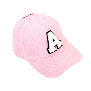 مجموعة قبعات حروف متنوعة للسيدات باللون الوردي