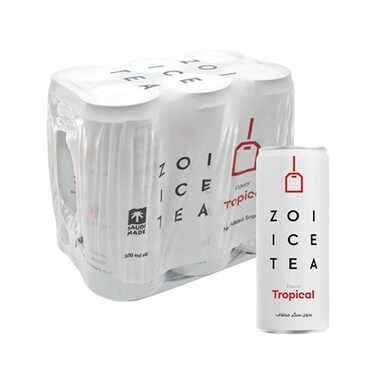 Zoi Ice Tea Tropical Flavor 320mlx6 Pieces