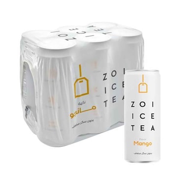 Zoi Ice Tea Mango Flavor 320mlx6 Pieces