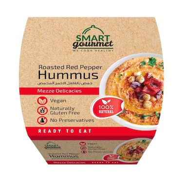 Smart Gourmet Roasted Red Pepper Hummus 225g