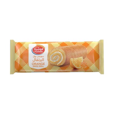 Fuchsia Jumbo Swiss Roll Orange 60g