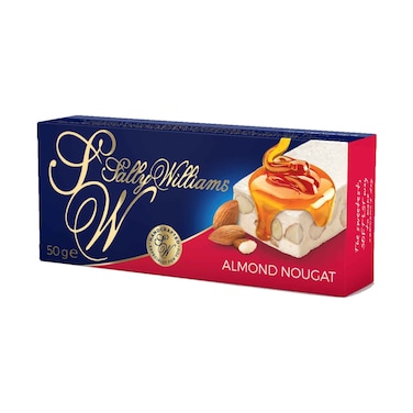 Sally Williams Chocolate Almond Nougat Bar 50g