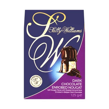 Sally Williams Dark Chocolate Enrobed Nougat 125g