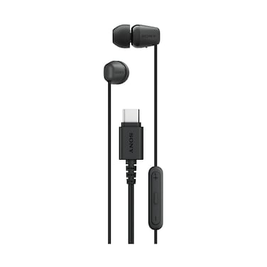 سماعة أذن سوني سلكية داخل الأذن بمنفذ USB-C موديل IER-EX15C/BZ لون أسود
