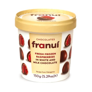 فرانوي توت العليق المجمد في الشوكولاتة البيضاء والحليب 150 غرام